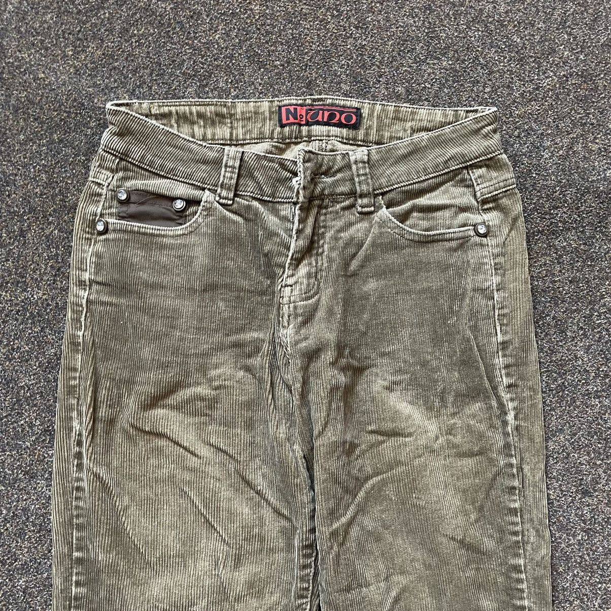 Vintage Vintage Y2K Baggy Wide Leg Cargo Pants Grunge Skater Logo 33 Size 33" - 4 Thumbnail