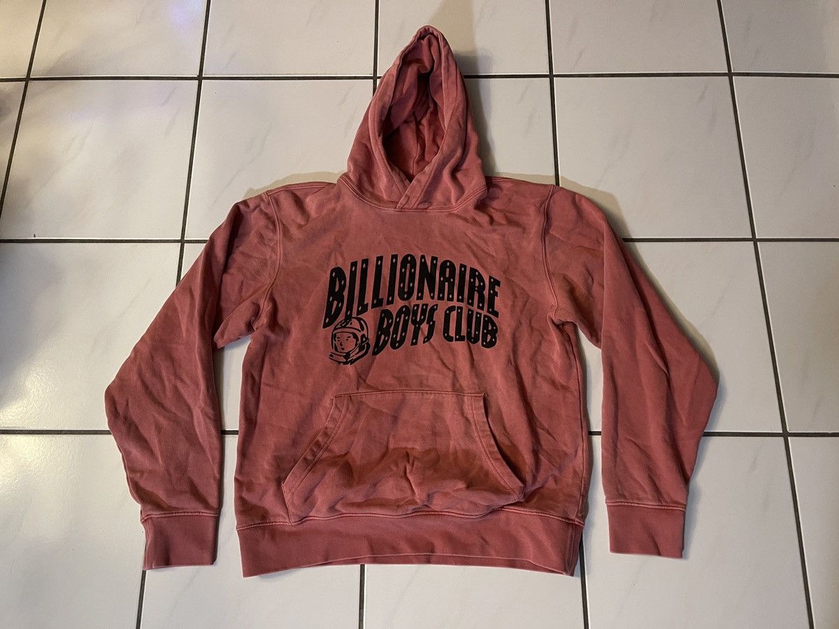 Billionaire Boys Club Hoodie Mens Large Red Pink HOLES