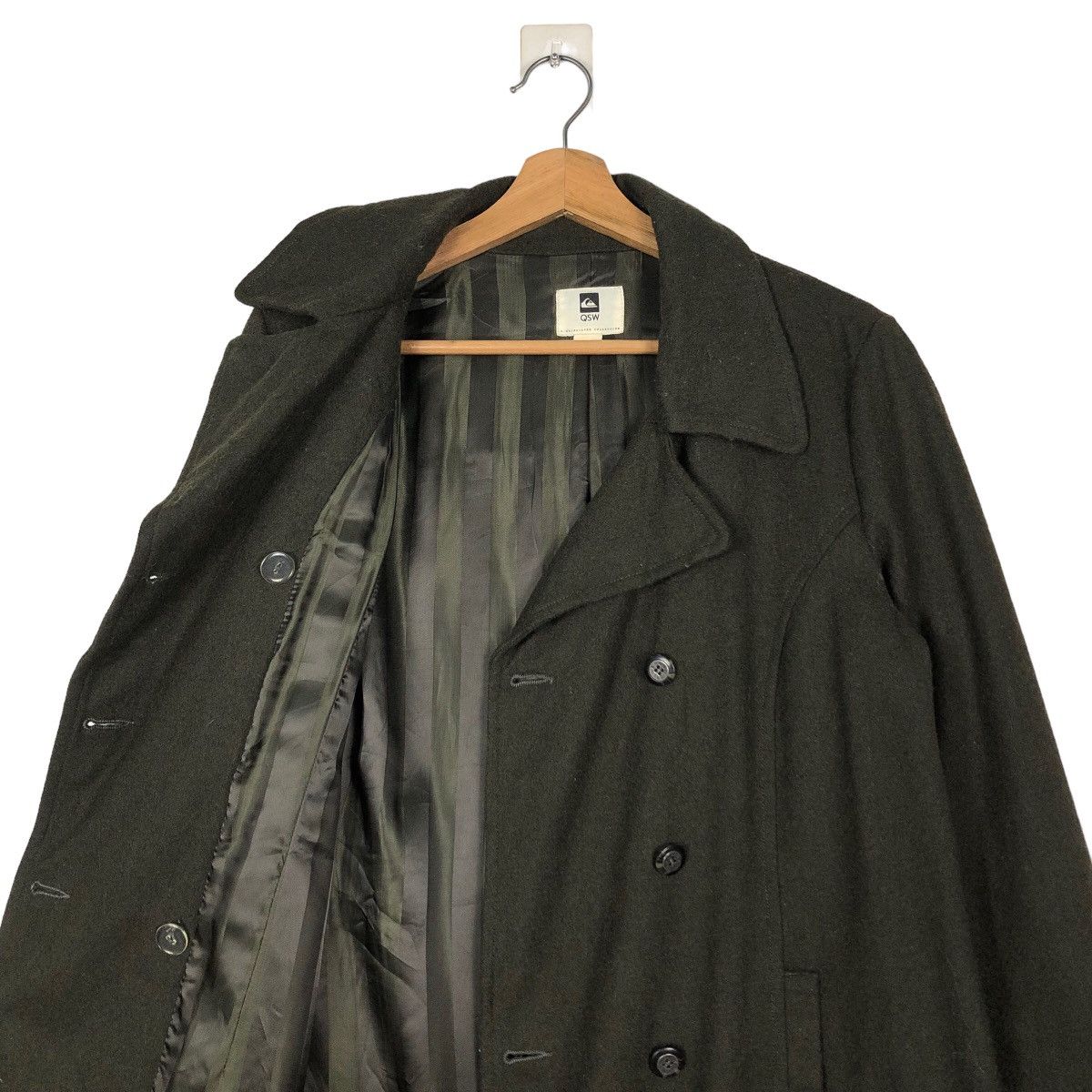Japanese Brand 🔥Vintage Biker Jacket Quicksilver Double Collar Wool Size US S / EU 44-46 / 1 - 12 Thumbnail