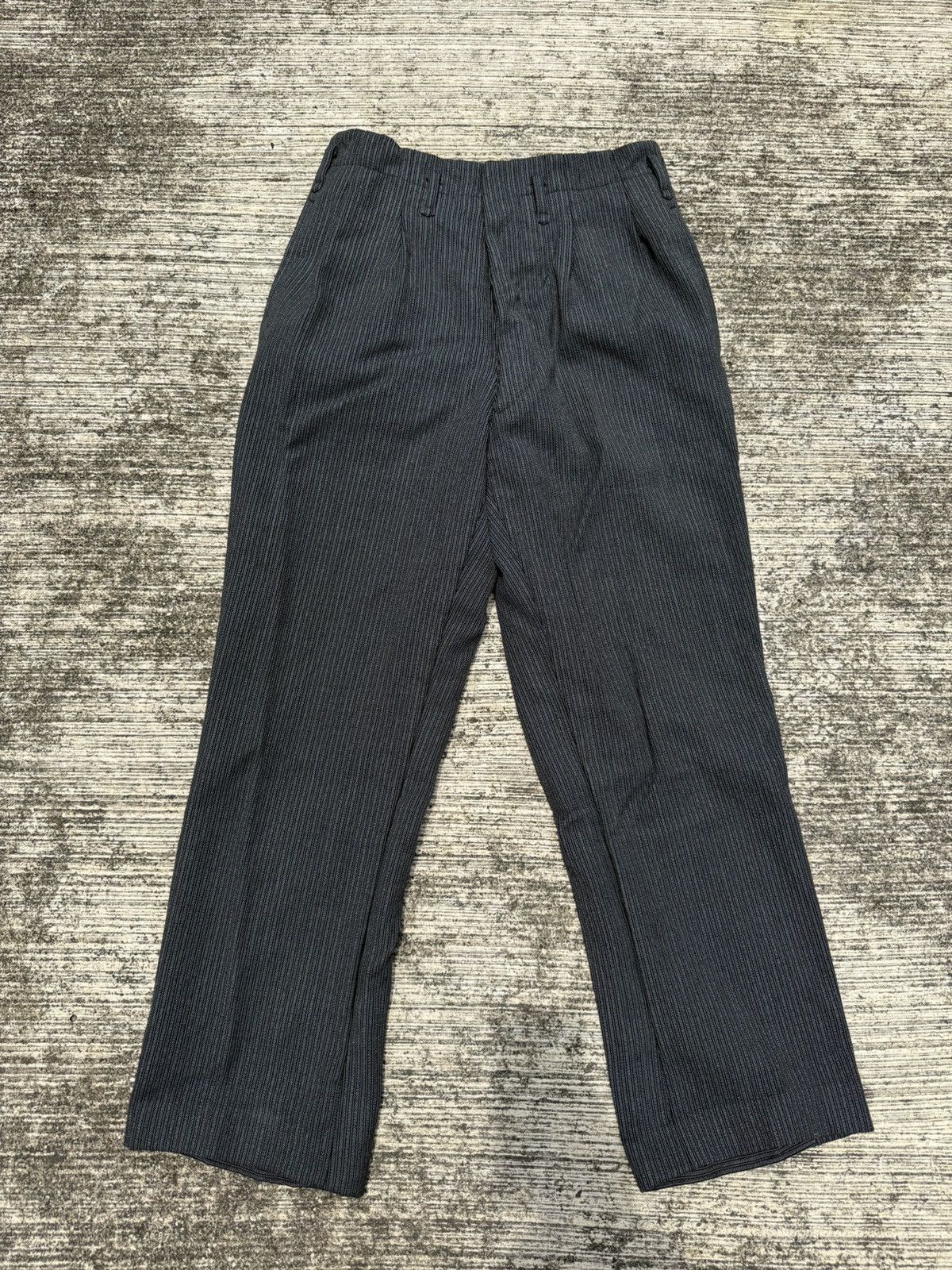 Vintage Vintage 60s 70s Gentlemen 3-Star Pinstripe Pants Size US 27 - 1 Thumbnail