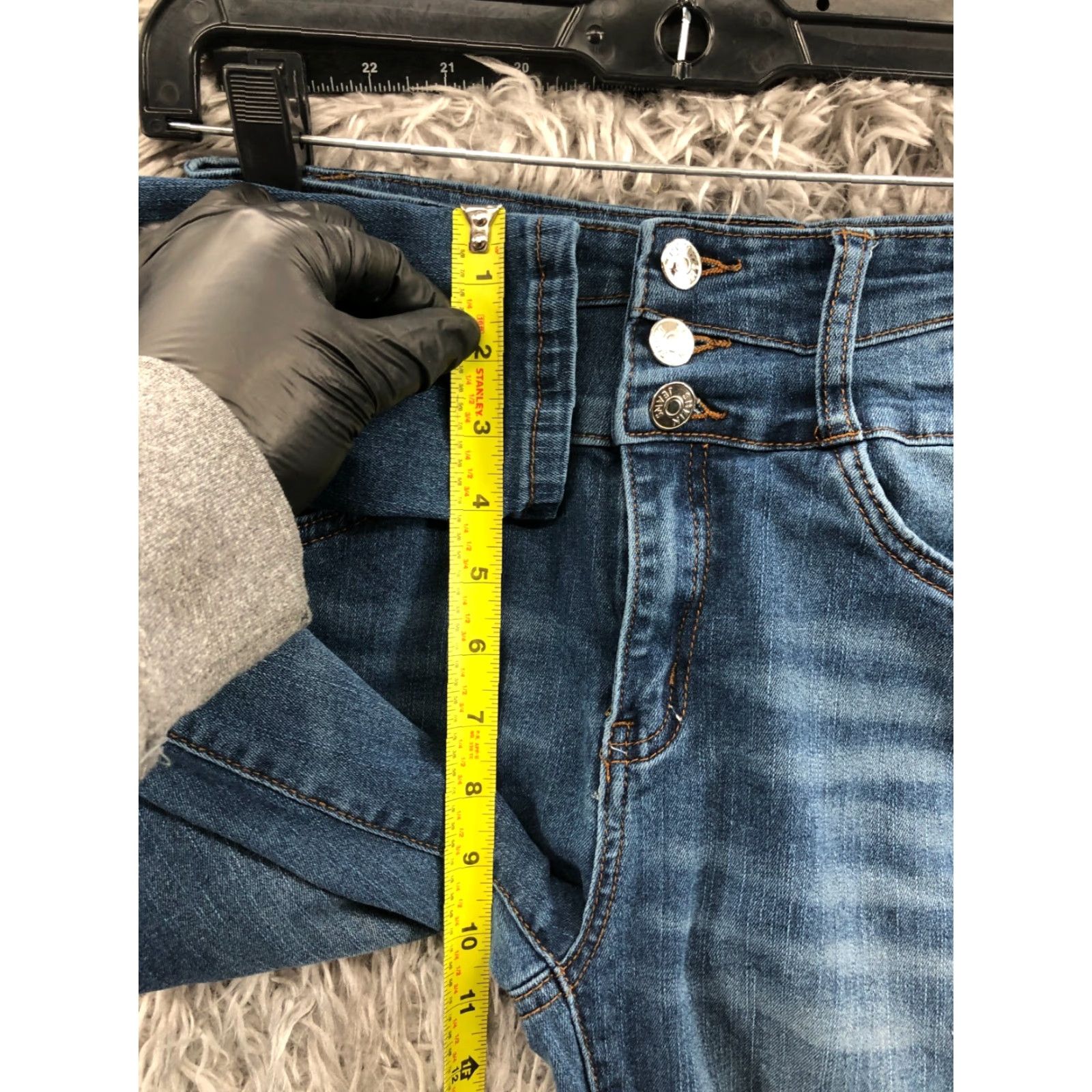 Shein Shein Jeans Women Size 4 High Rise Skinny 27in Blue Denim 5-Pocket Regular Stretch Medium Wash Size 27" / US 4 / IT 40 - 3 Thumbnail