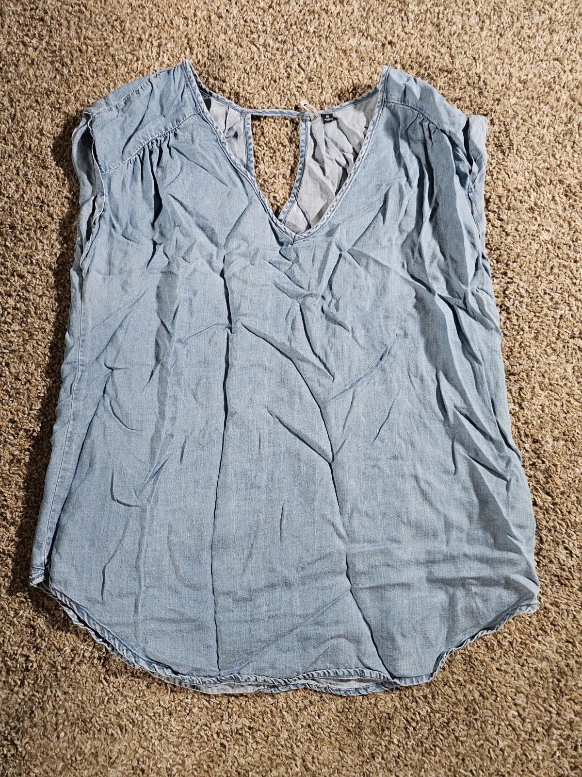 Designer Heart Soul Sleeveless Blue Denim Style M Top Size M / US 6-8 / IT 42-44 - 1 Thumbnail