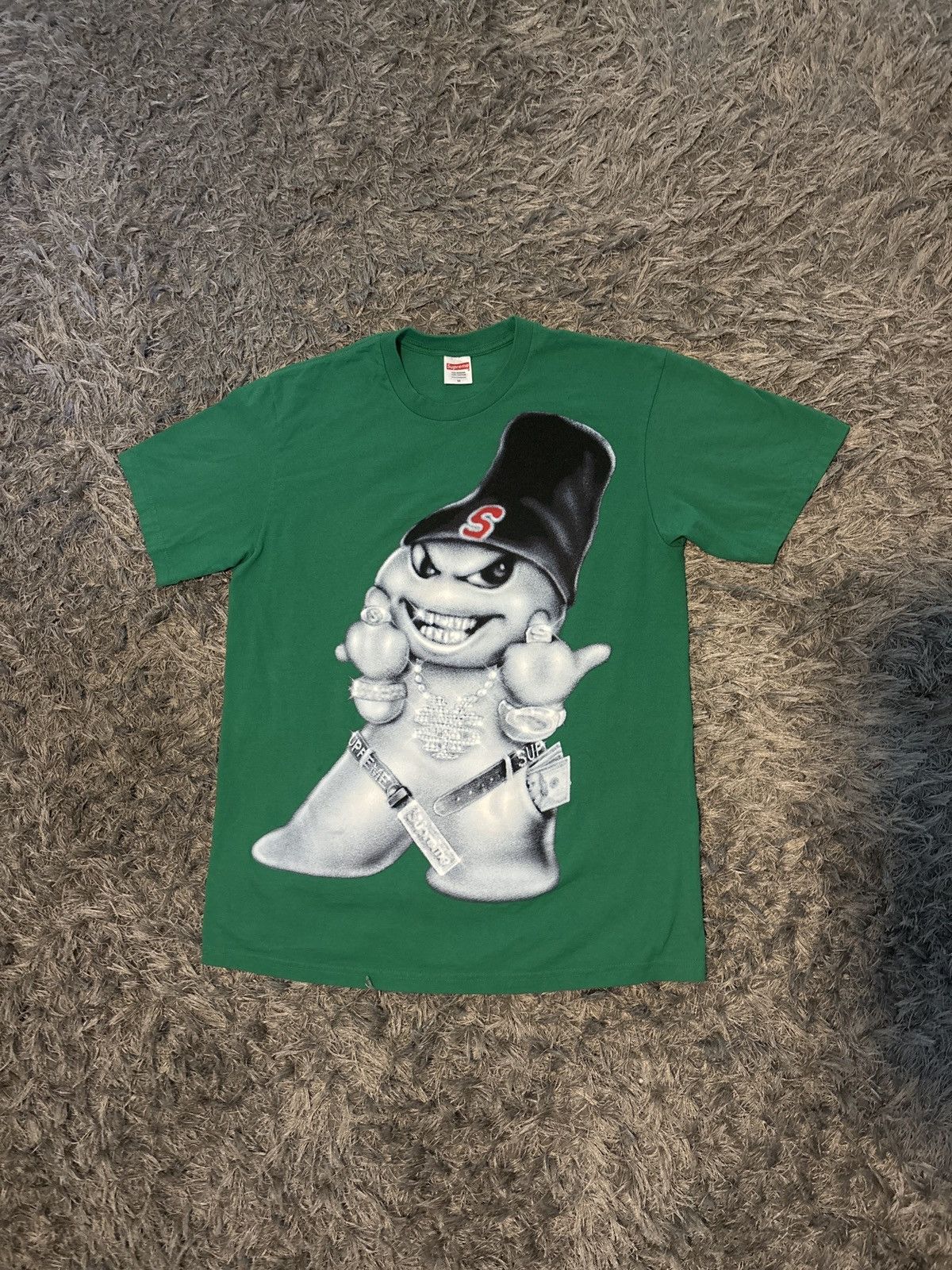 Supreme Supreme Snowman Tee - Green Size US M / EU 48-50 / 2 - 1 Thumbnail