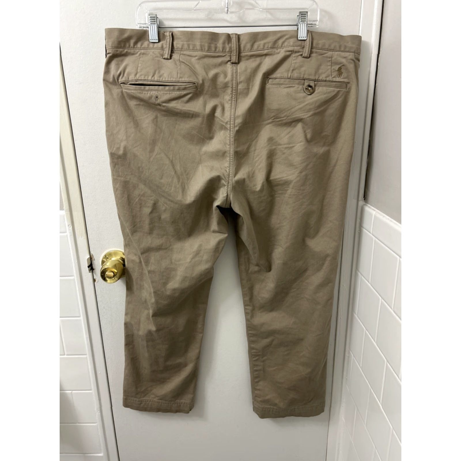 Polo Ralph Lauren Polo Ralph Lauren Chino Pants Mens 38x30 Tan Slim Stretch Cotton Twill Flat Front Zip Embroidered Logo Straight Leg Casual Workwear Size US M / EU 48-50 / 2 - 5 Thumbnail
