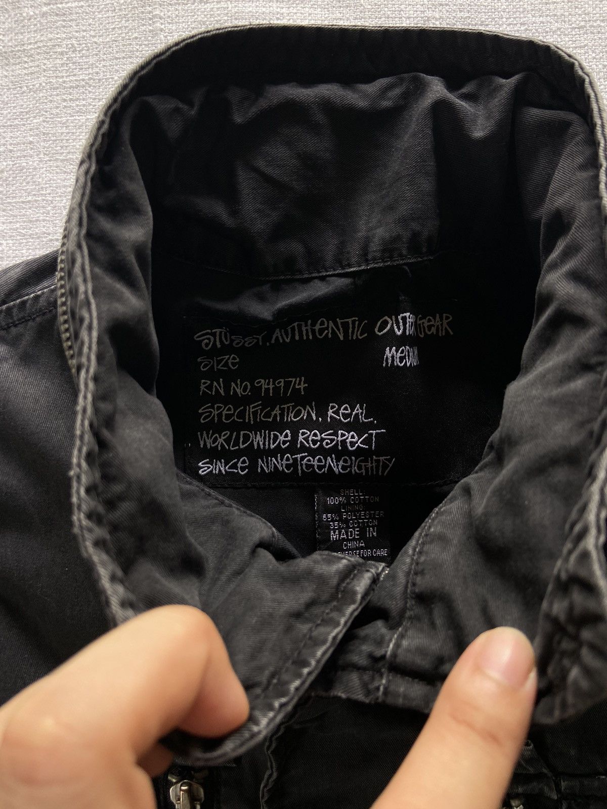 Stussy Stussy Authentic Outer Gear With Hood ( 6 Pockets ) Size US S / EU 44-46 / 1 - 3 Thumbnail