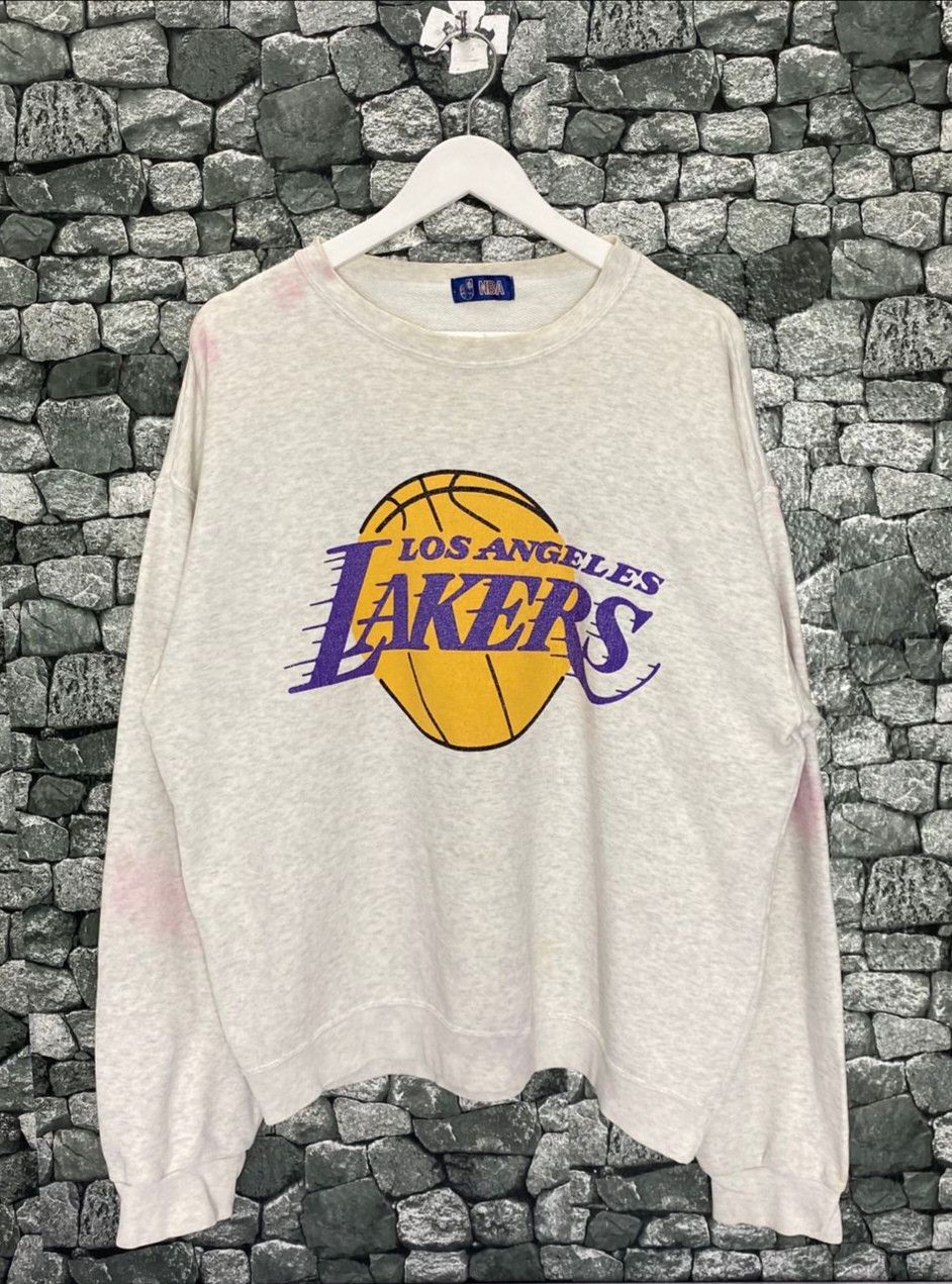 NBA Vintage 90s NBA Lakers Sweatshirt Size US L / EU 52-54 / 3 - 1 Thumbnail