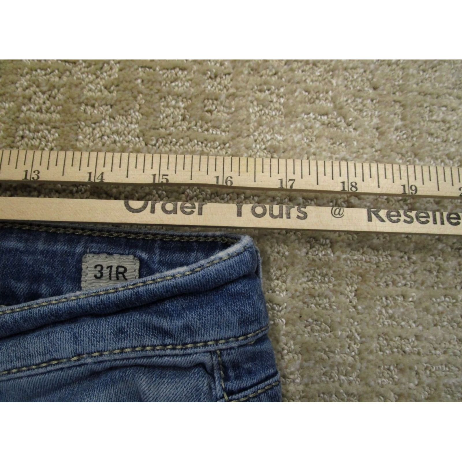 Vintage BKE Jeans Women 31x31 Buckle Low Rise Harper Jeans Light Wash Denim Skinny 5-Pocket Logo Size 24" / US 00 / IT 34 - 5 Thumbnail