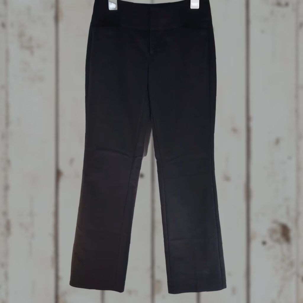 Vintage ELLE Black Straight Fit Dress Pants Womens Size 4 Regular Lightweight Business Casual Travel Size 27" / US 4 / IT 40 - 1 Thumbnail
