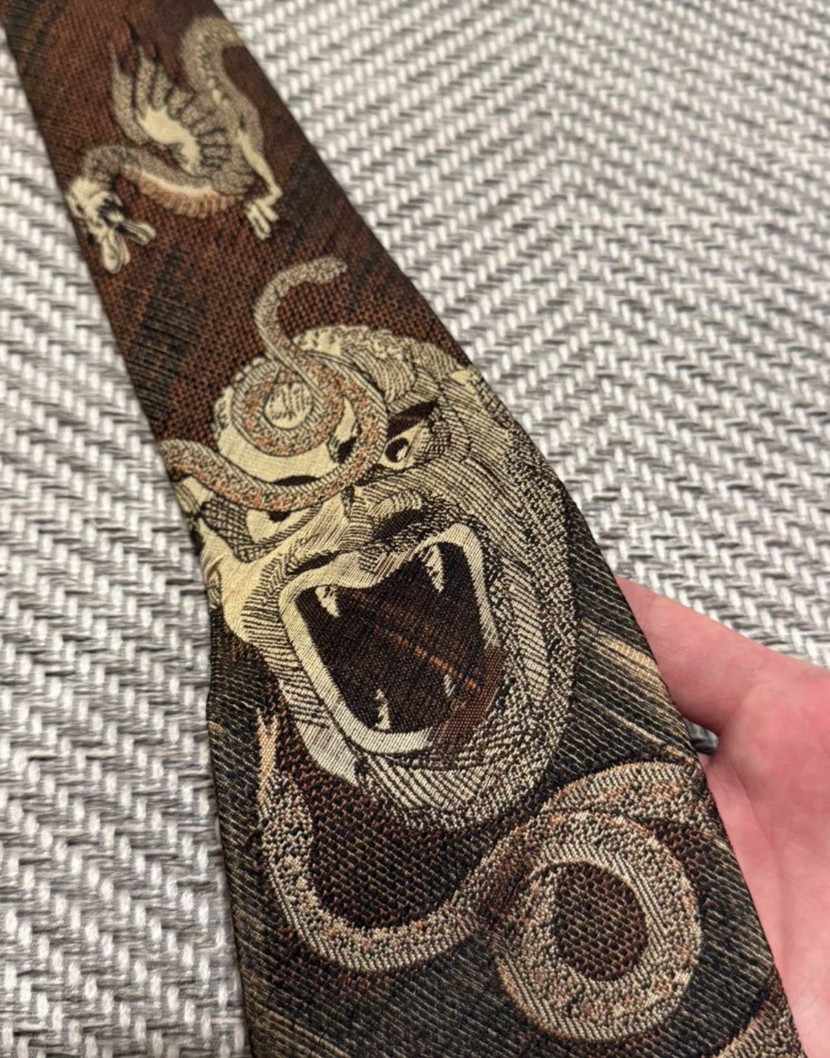 Jean Paul Gaultier Jean Paul Gaultier HOMME Stone Mask Tie K24 Size ONE SIZE - 4 Thumbnail