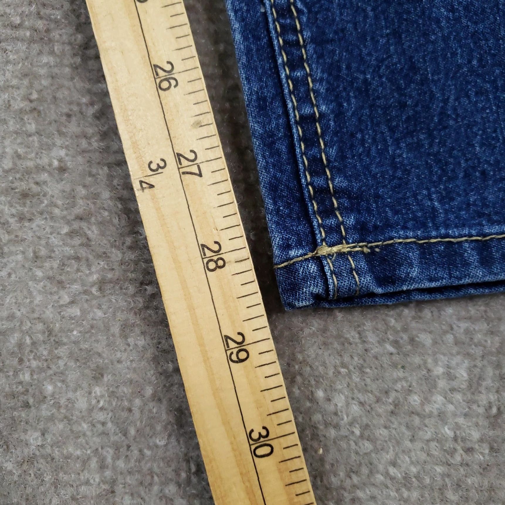 Southpole Southpole Jeans Mens 29x30 Blue Skinny Moto Biker Denim Distressed Jeans Size US 29 - 3 Thumbnail