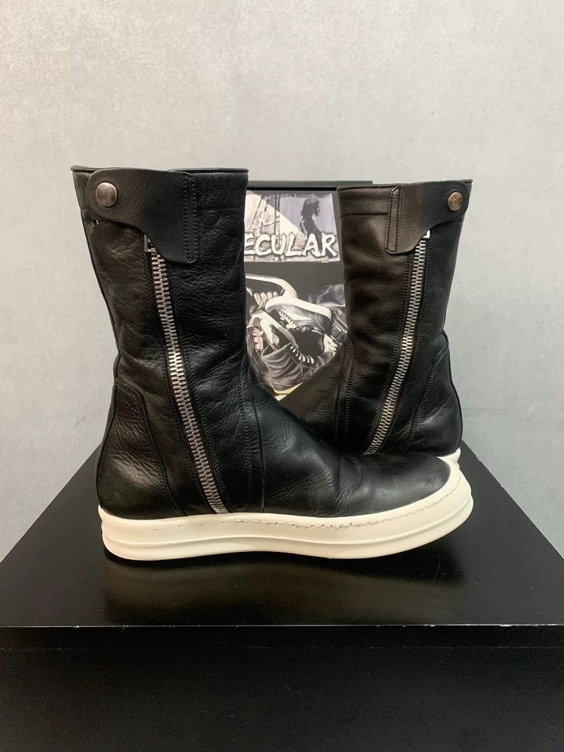 Rick Owens Rick Owens Black Leather High Boots-2508 Size US 10 / EU 43 - 5 Thumbnail