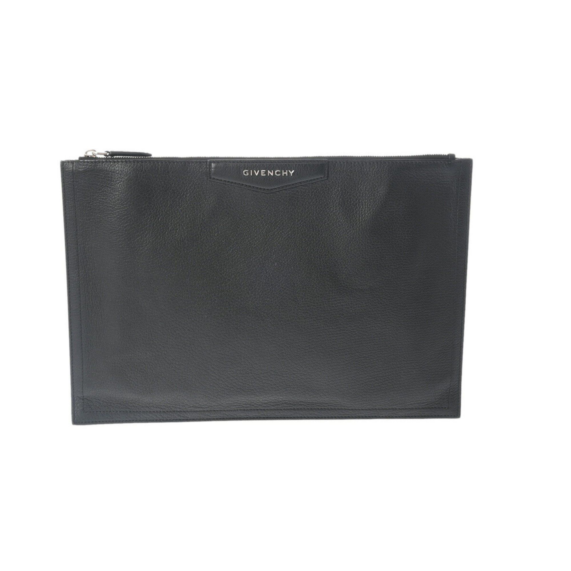 Givenchy GIVENCHY Black men's leather clutch bag Size ONE SIZE - 1 Thumbnail