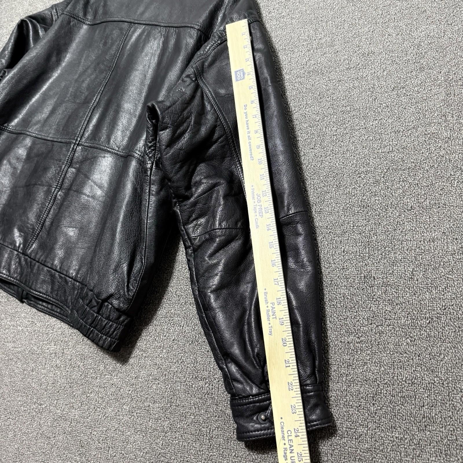 Other VTG 80s 90s Watershed Lamb Skin Leather Bomber Jacket Mens L Size US L / EU 52-54 / 3 - 7 Thumbnail