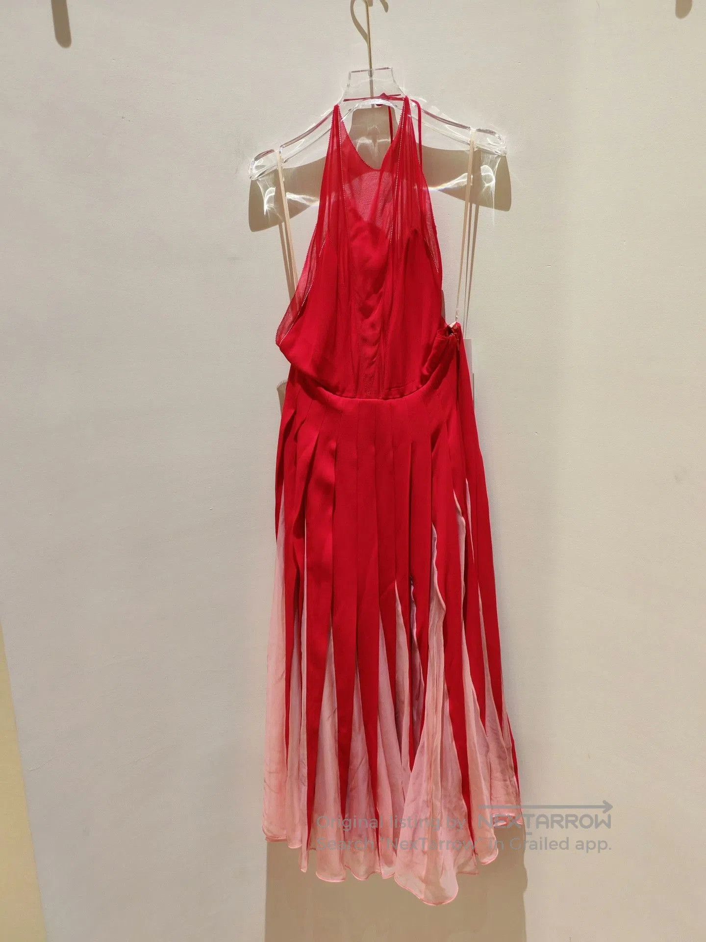 Valentino Valentino Red Halter Open Back Dress. Size S / US 4 / IT 40 - 4 Thumbnail