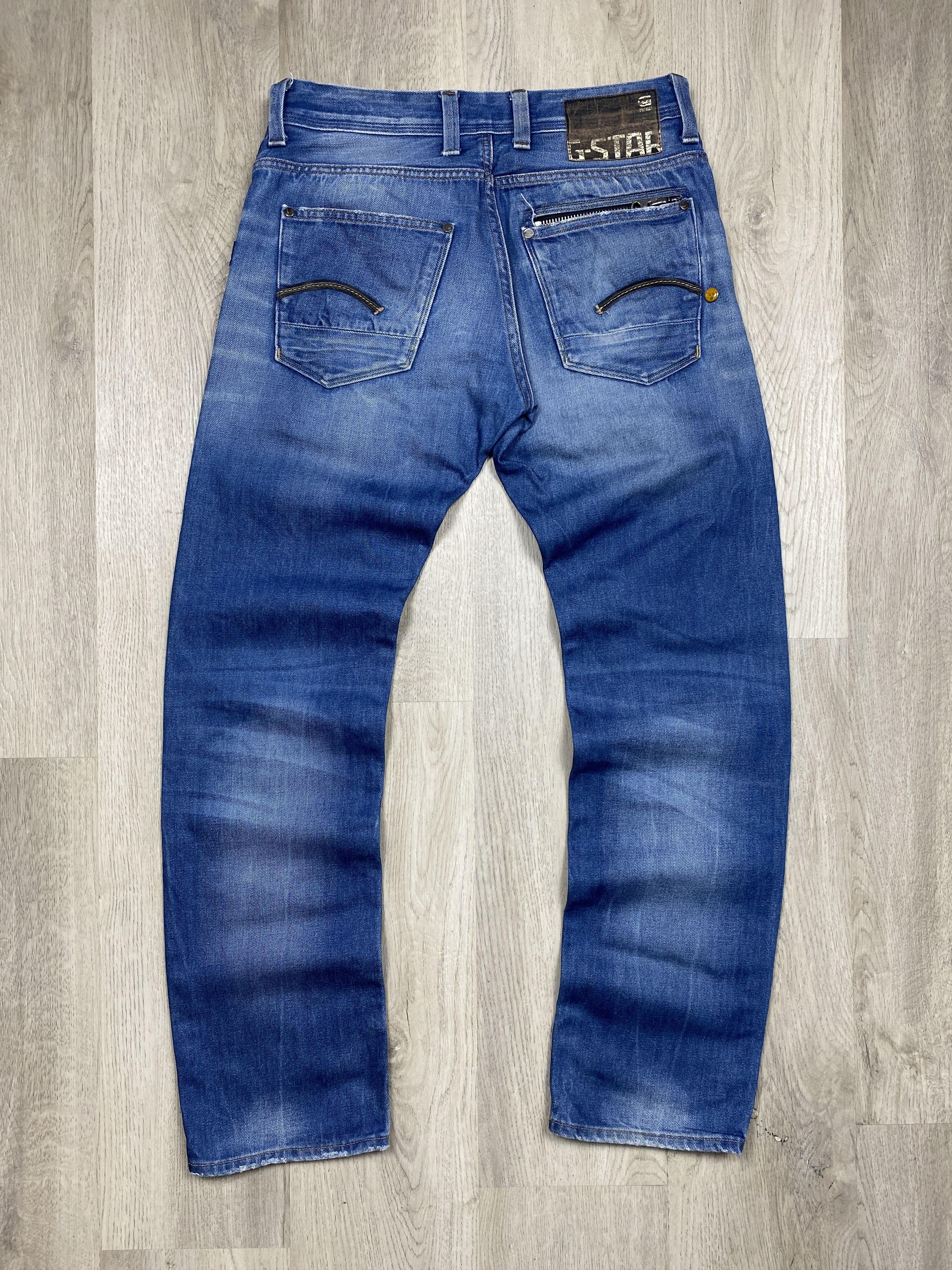 G-Star G Star Raw Mens Attacc Low Straight Denim Pants Jeans Size US 32 / EU 48 - 8 Thumbnail