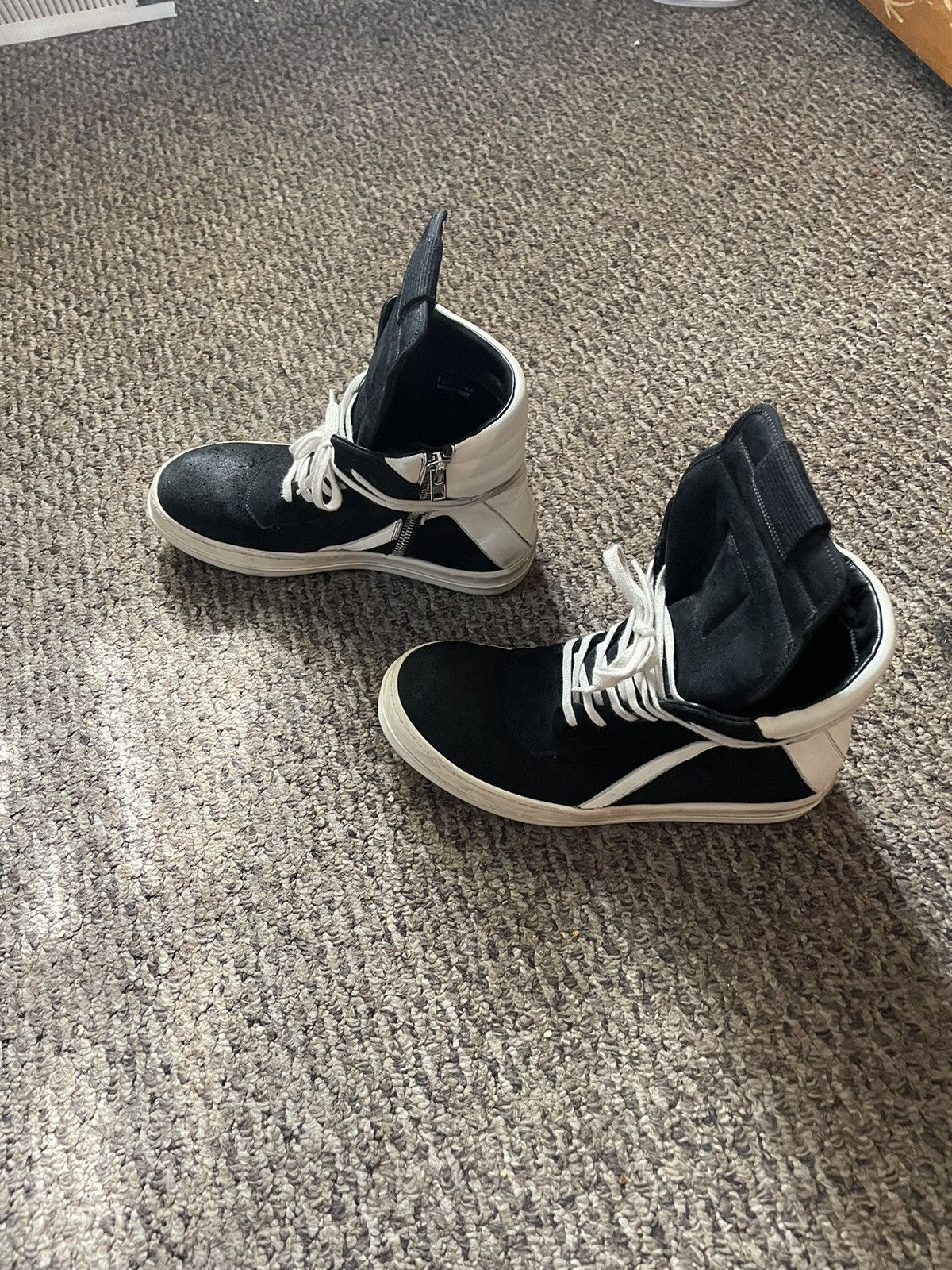 Rick Owens Rick Owen’s Suede Geobaskets Size US 9 / EU 42 - 6 Thumbnail