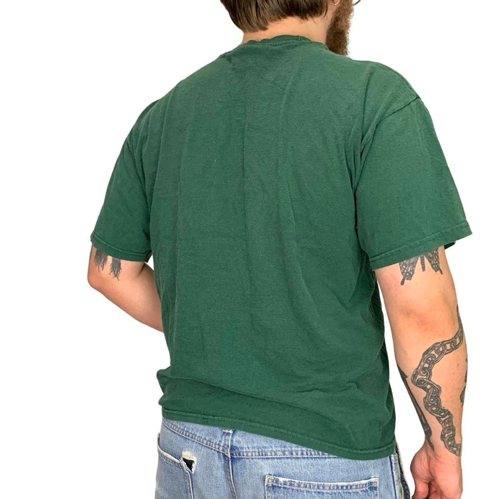Steve And Barrys × Vintage Vintage Steve & Barry's Michigan State Distressed T-shirt Size US L / EU 52-54 / 3 - 3 Thumbnail