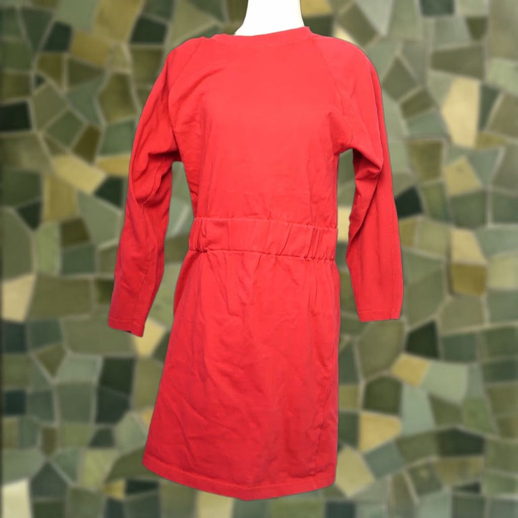 Vintage VINTAGE Brass Plum 90s Red Raglan Sweatshirt Mini Dress S Womens Size S / US 4 / IT 40 - 1 Thumbnail