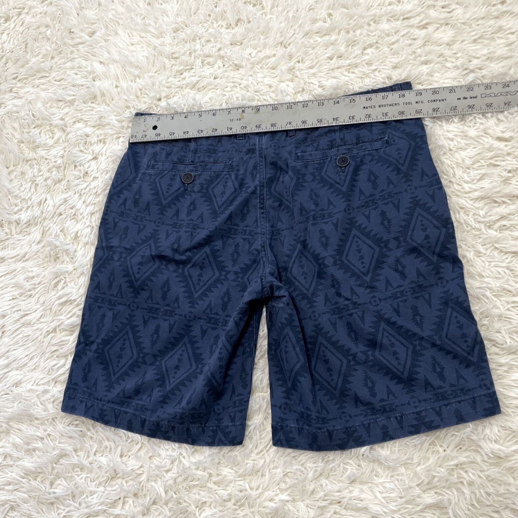 Vintage VINTAGE Arizona Jeans Shorts Men 36 Blue Aztec Tribal Southwestern Print Heavy Twill New Size US 36 / EU 52 - 6 Thumbnail