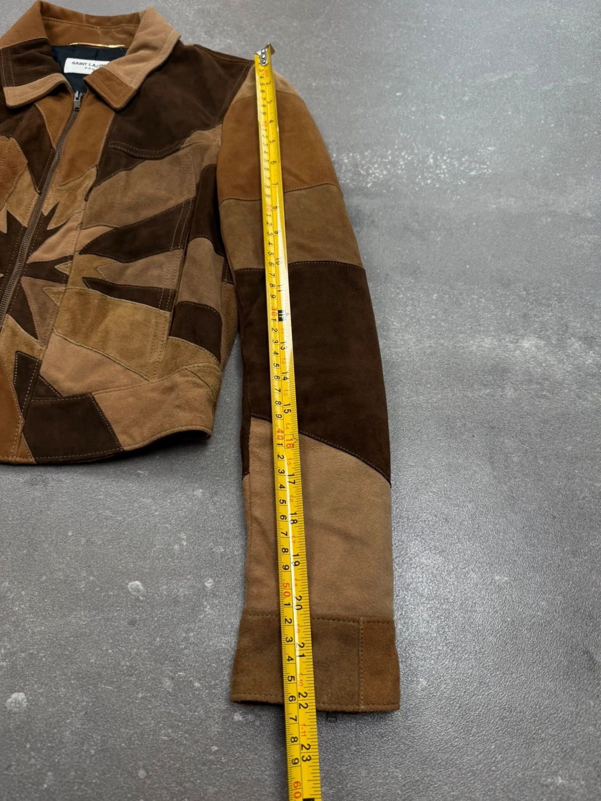 Saint Laurent Paris Saint Laurent Patchwork leather jacket SS2014 Hedi Slimane Size XS / US 0-2 / IT 36-38 - 15 Thumbnail