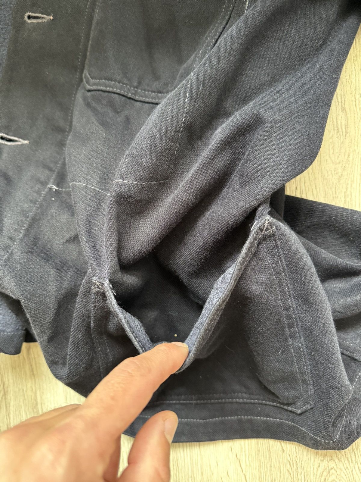 Needles Needles Wool Cotton Chore Jacket L Hole On Sleeve Size US L / EU 52-54 / 3 - 23 Thumbnail