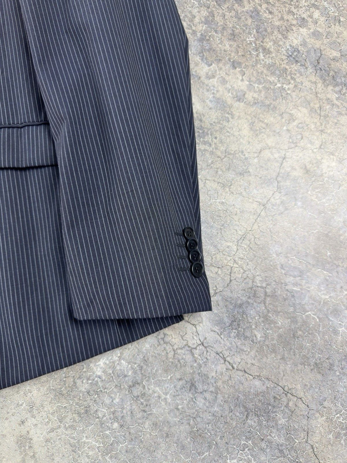 Thierry Mugler Archive 90s Thierry Mugler Men Stripes Blazer Pinstripe Wool Size 44R - 3 Thumbnail