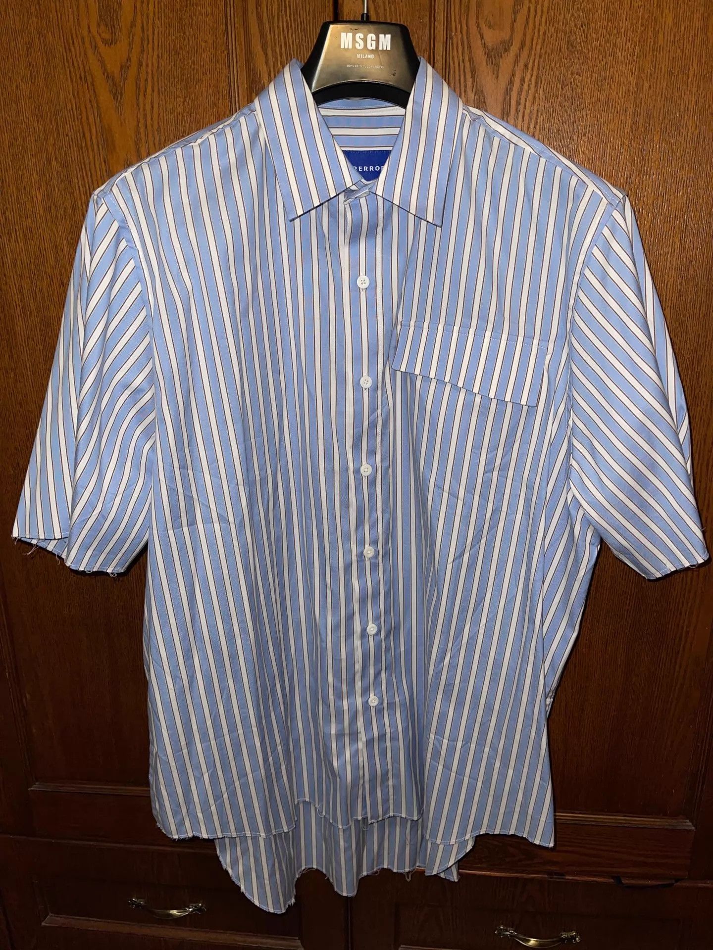 Ader Error Ader Error Oversized Striped Short-Sleeve Shirt A1 unisex Size US S / EU 44-46 / 1 - 2 Thumbnail