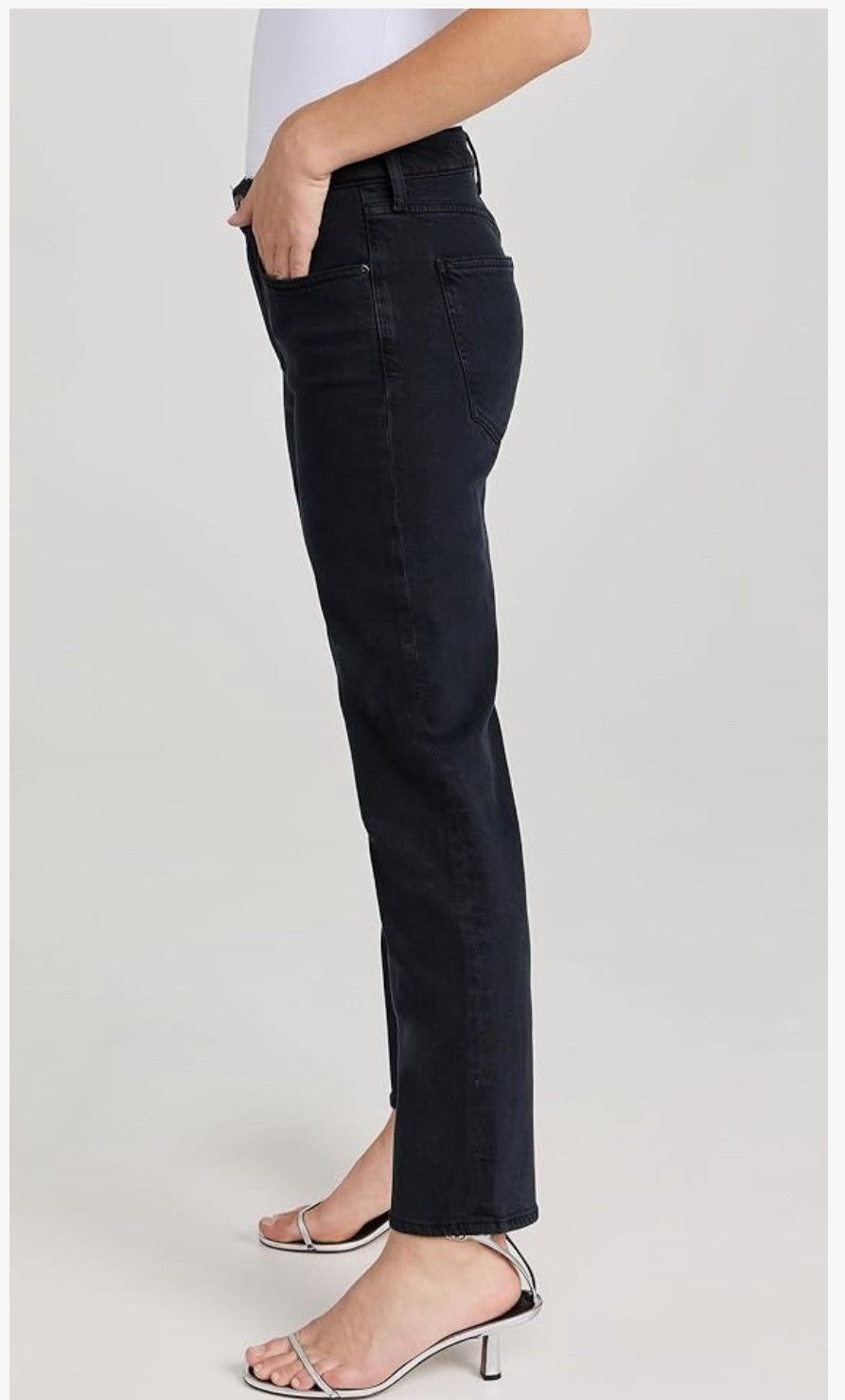 Agolde AGOLDE Kye Mid Rise Straight Crop Jeans SIZE 22 Size 22" - 3 Thumbnail