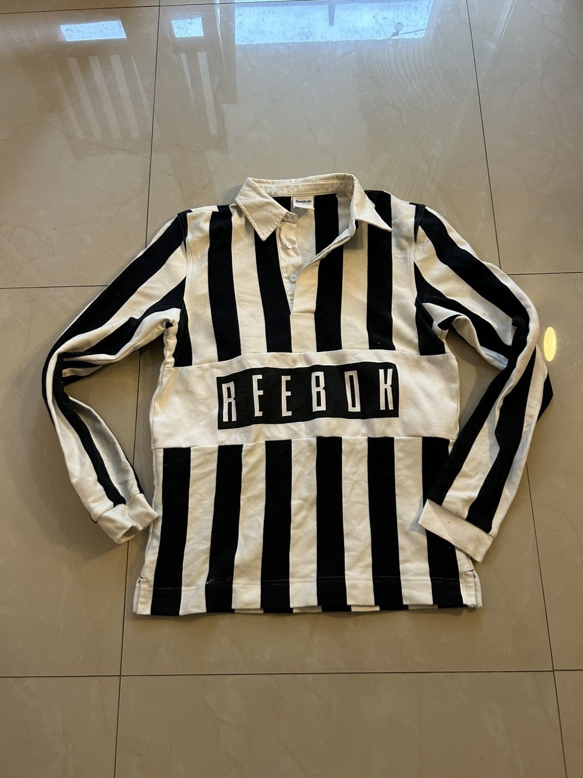 Reebok Reebok Stripped Rugby Size US L / EU 52-54 / 3 - 2 Thumbnail
