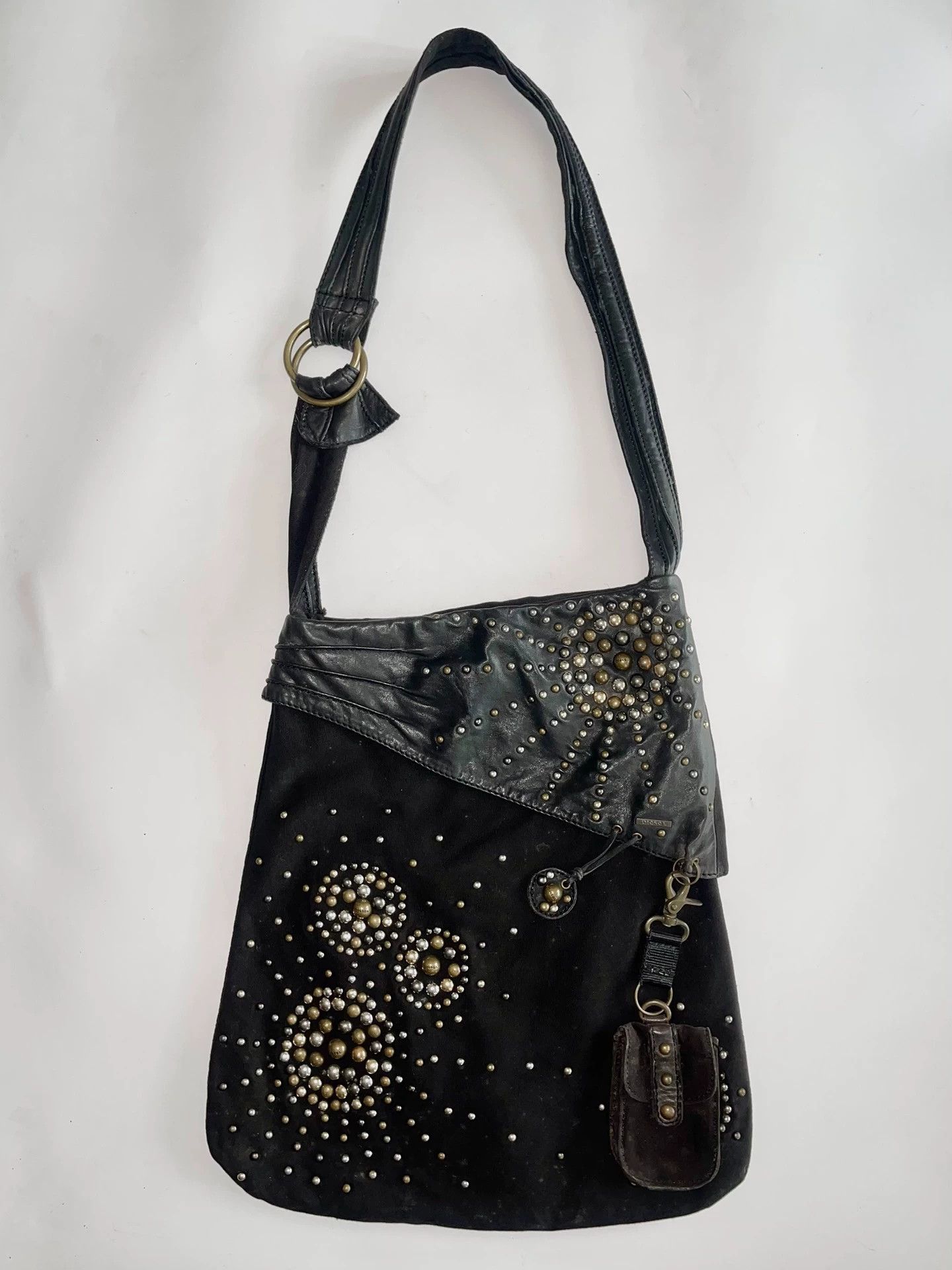 Diesel Diesel Vintage Rare Punk Rivet Canvas Crossbody Bag Size ONE SIZE - 1 Thumbnail