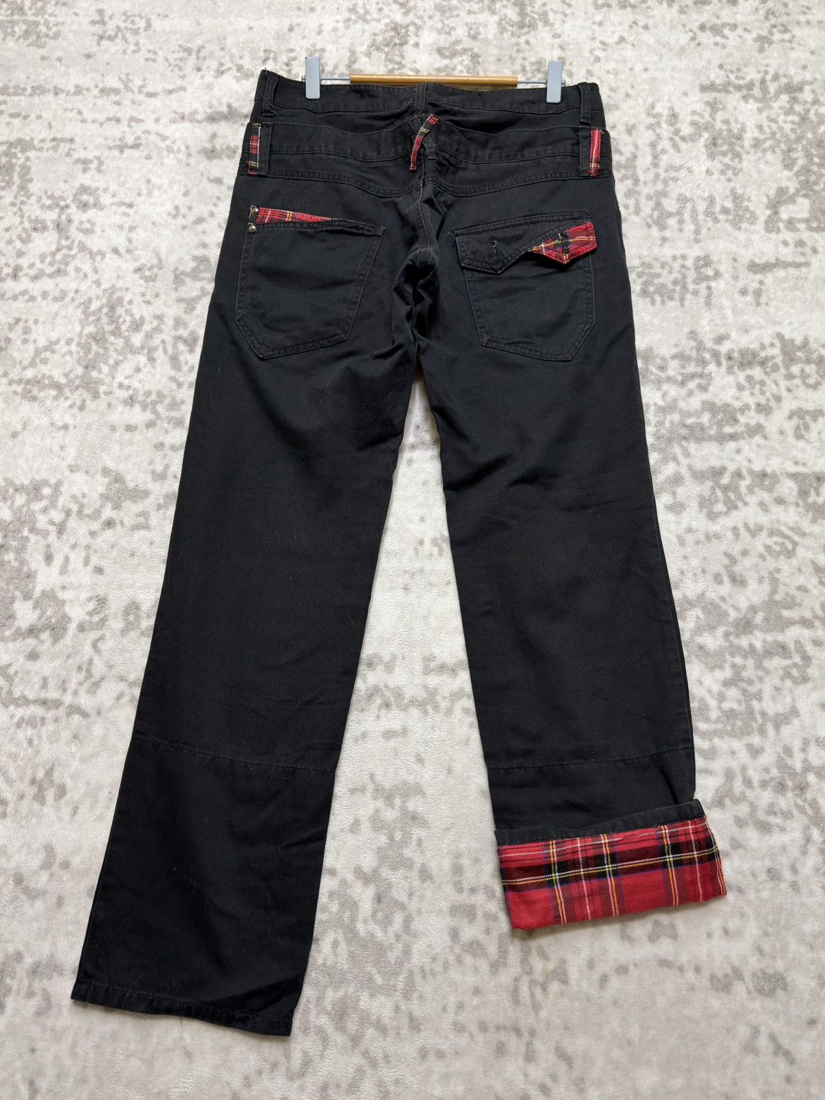 Hysteric Glamour Vintage Archive Double Waist Punk Plaid Zip Detail Pant Size US 32 / EU 48 - 2 Thumbnail