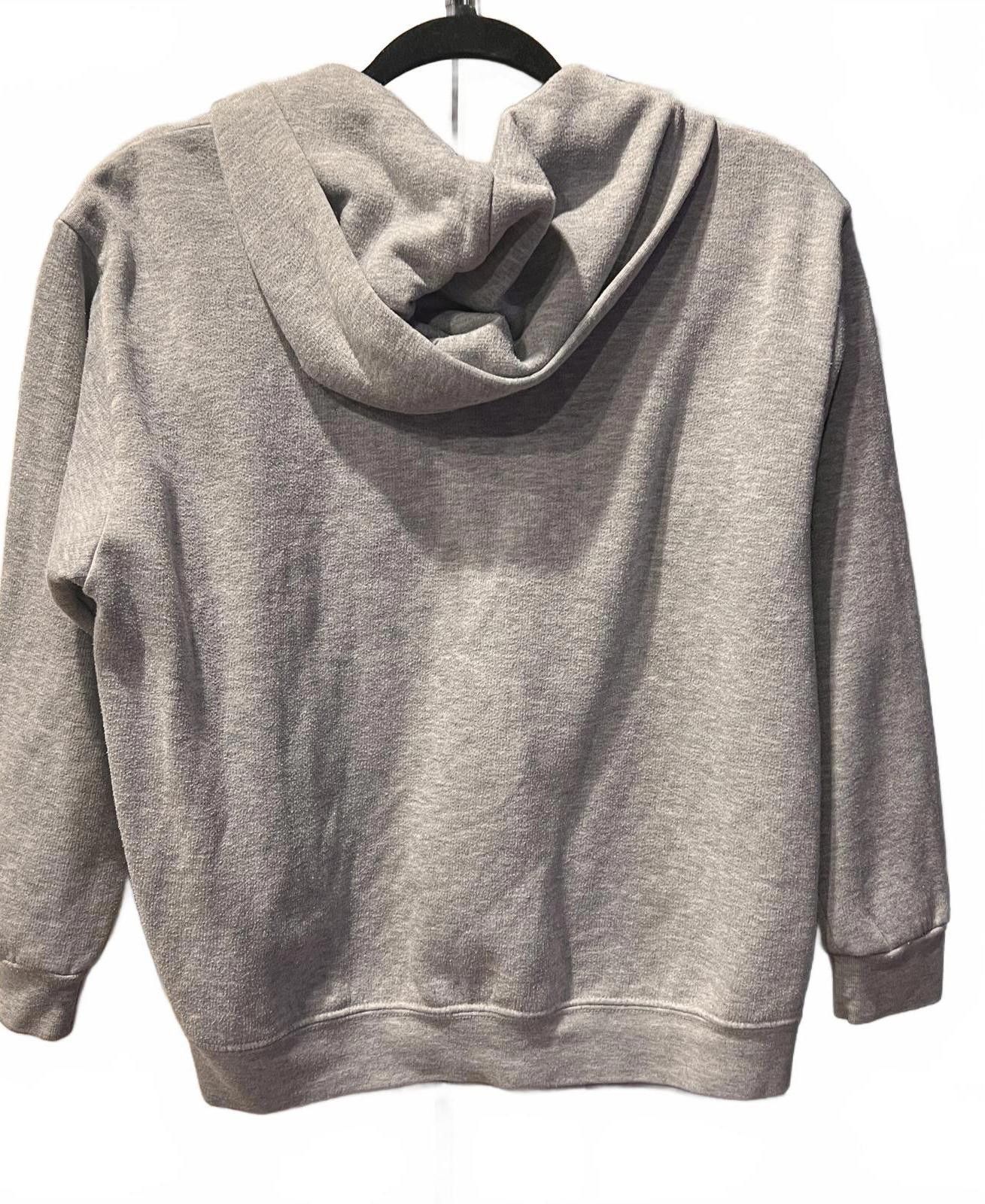 Other Cheetah Medium Gray Zip-Up Hoodie Sweatshirt Size M / US 6-8 / IT 42-44 - 2 Thumbnail