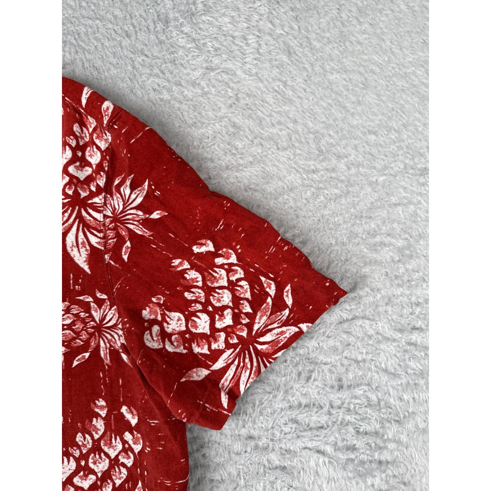 George George Shirt Adult M Red White Floral Button Up Hawaiian Rayon Size US M / EU 48-50 / 2 - 2 Thumbnail
