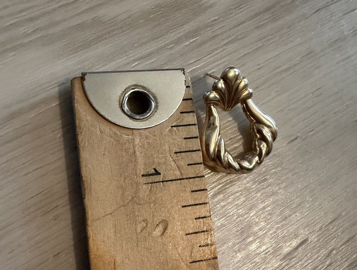 Vintage Vintage 14k Door Knocker Dangle / Stud 2 in 1 Earrings 3.13g Size ONE SIZE - 5 Thumbnail