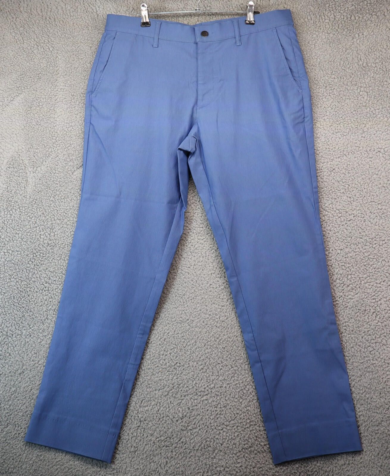 Mizzen+Main Mizzen + Main Men Blue Pants 34x29 Performance Chinos MiUSA Size US 34 / EU 50 - 1 Thumbnail