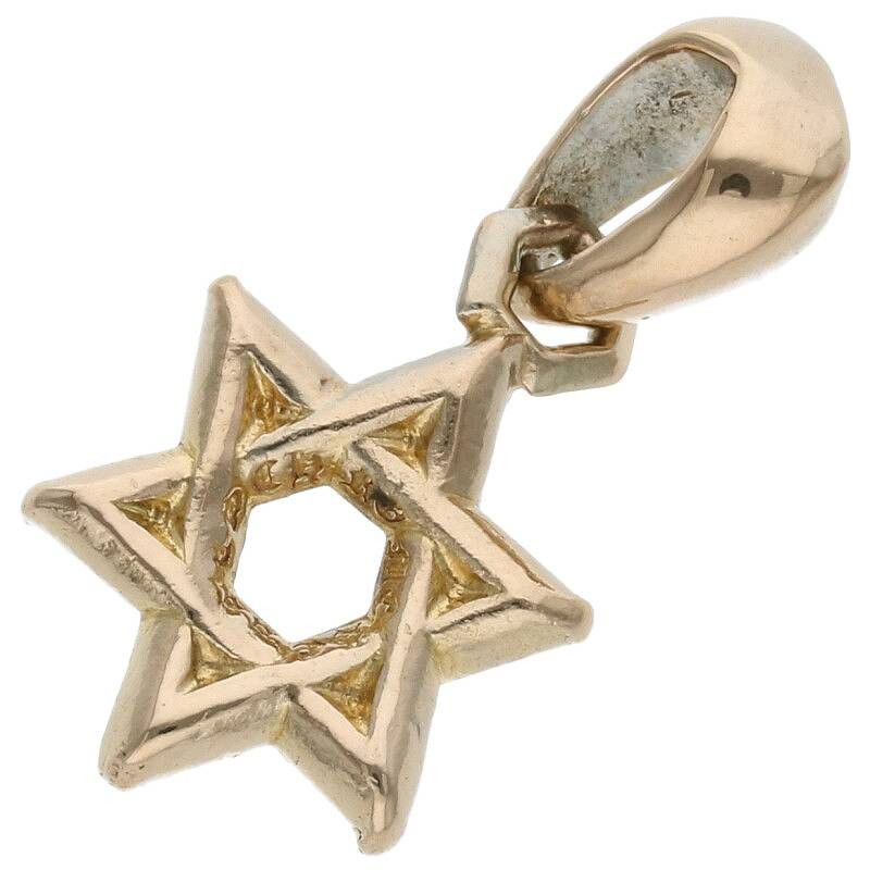 image of Chrome Hearts Gold Star Of David Charm, Men's