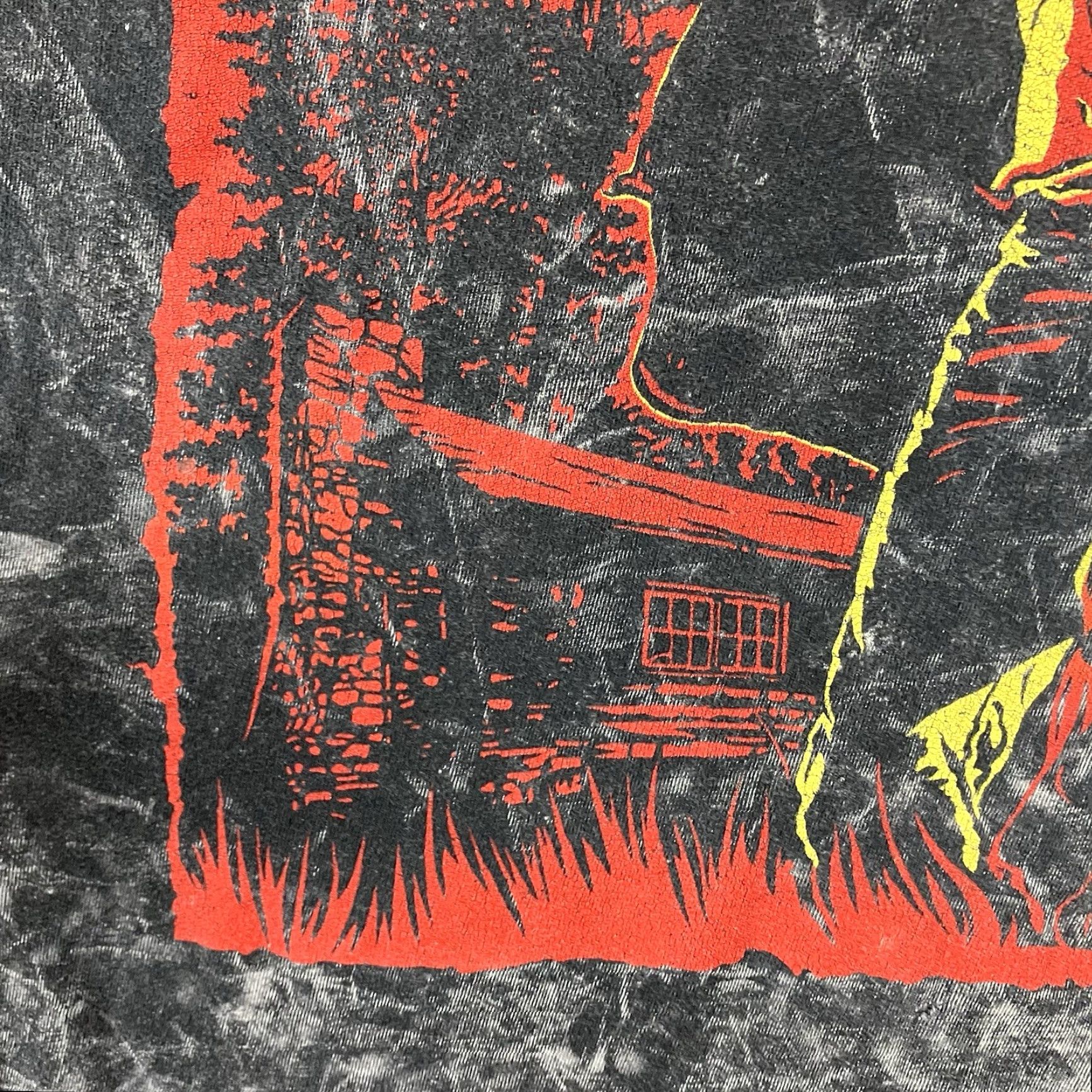 Affliction FRIDAY THE 13TH JASON LIVES Graphic Tee Mens Medium Black Acid Wash Size US M / EU 48-50 / 2 - 7 Thumbnail