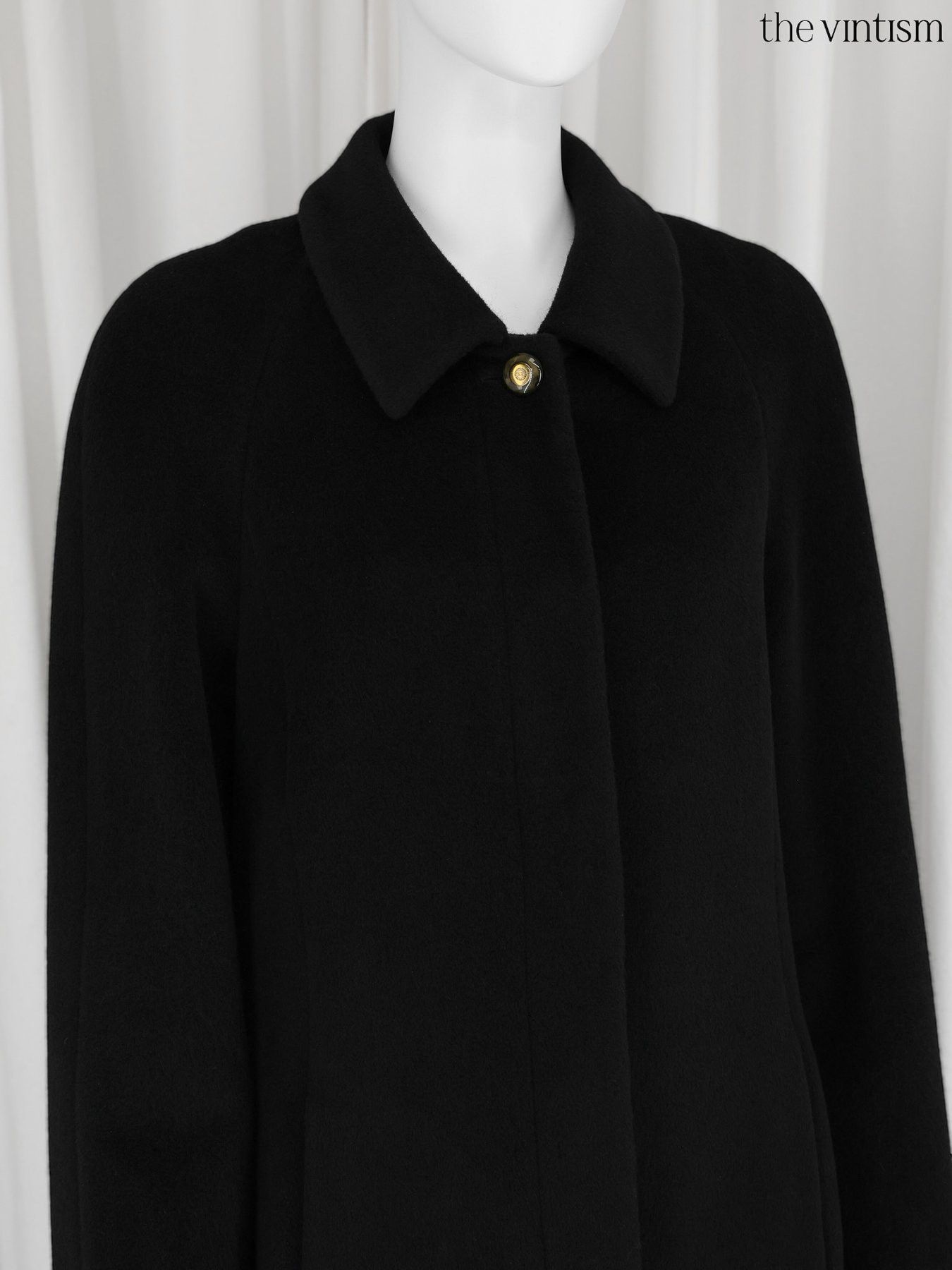 Escada Escada Archival Black Long Coat in Pure Virgin Wool DE 38 Size M / US 6-8 / IT 42-44 - 6 Thumbnail