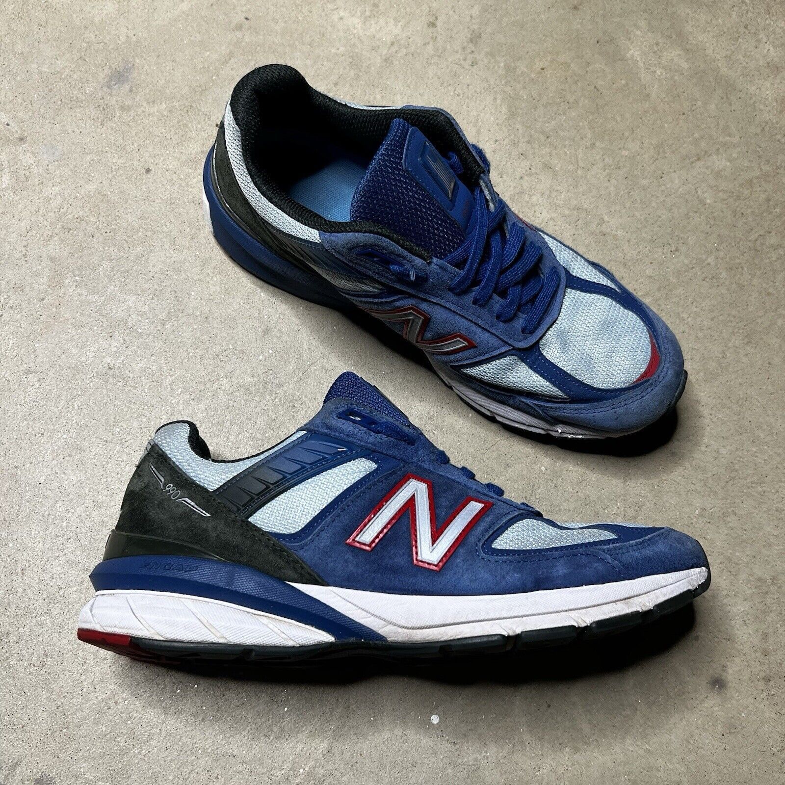 New balance 990v5 blue best sale