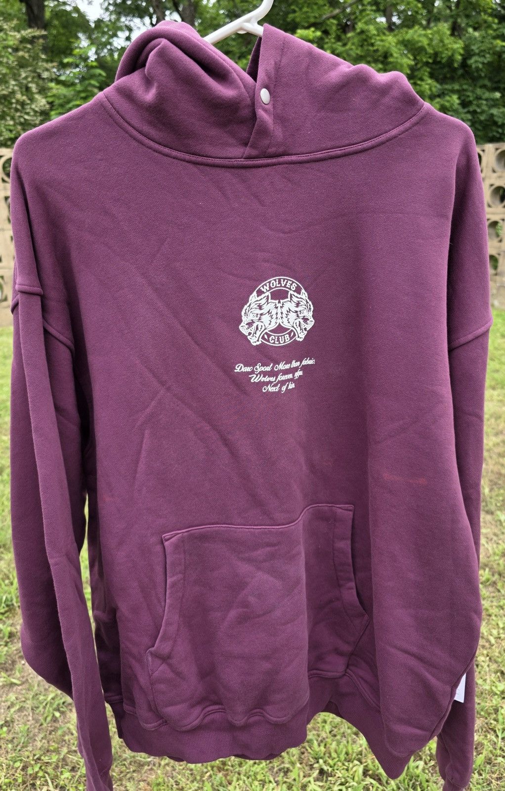 Darc Sport 🔥⚠️SAMPLE⚠️🔥#765/1000 Darc Sport Burgundy Hoodie FW2022 Size US L / EU 52-54 / 3 - 1 Thumbnail