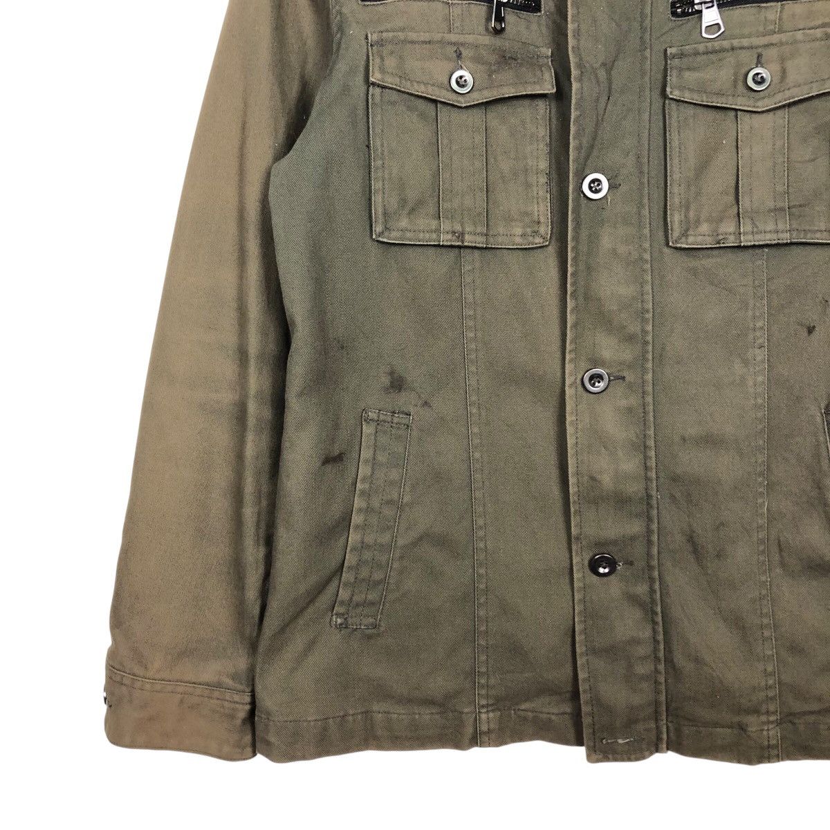 Hysteric Glamour 📌Vintage Biker Jacket In The Attic Military Multi Pocket Size US L / EU 52-54 / 3 - 5 Thumbnail