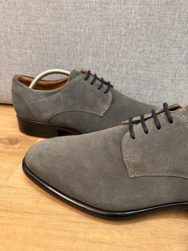 Ecco ECCO Citytray Derby Suede Grey Lace Ups 42 like new Size US 9 / EU 42 - 9 Thumbnail