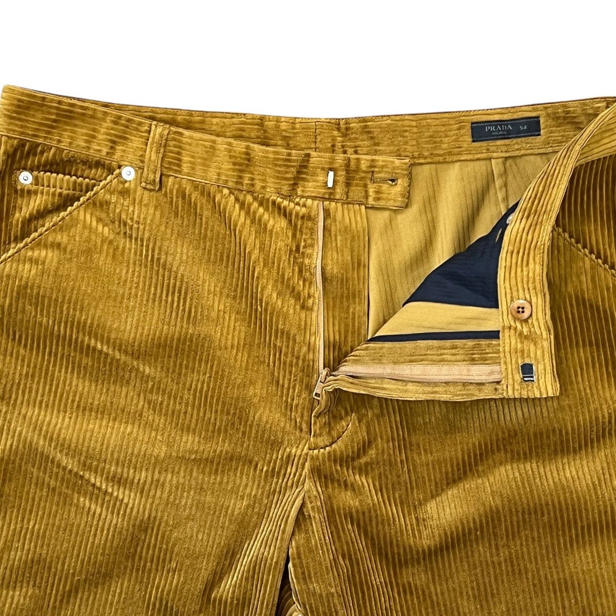 Prada PRADA 2024AW Triangle Logo Pinwale Corduroy Trousers / Pants Size US 44 / EU 60 - 3 Thumbnail