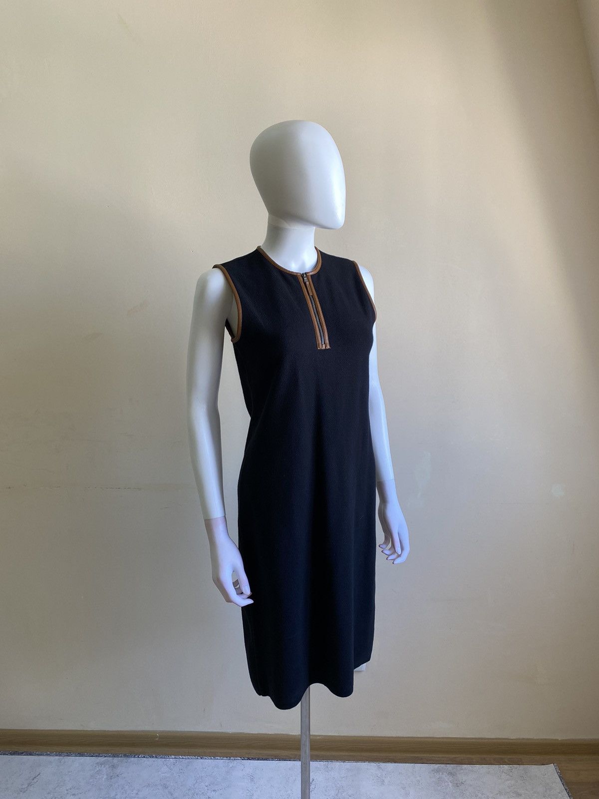 Lauren Ralph Lauren Lauren Ralph Lauren Knit Leather Patch Jacket & Dress Set Size S / US 4 / IT 40 - 7 Thumbnail