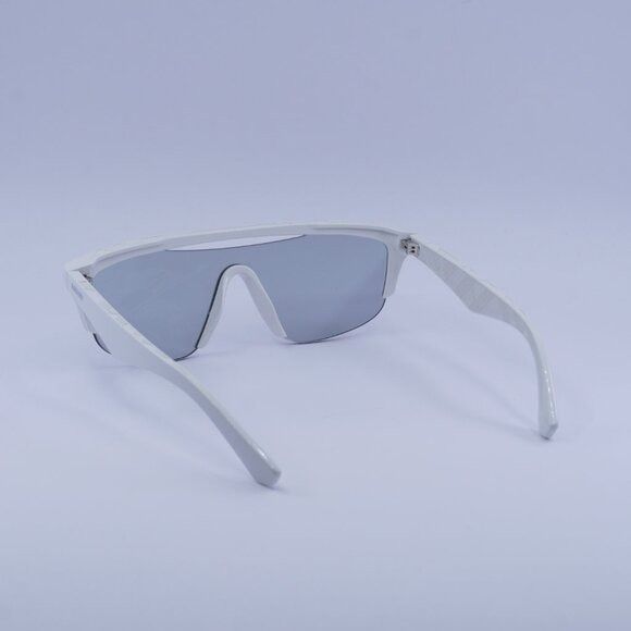 Burberry Burberry BE4460U 4172/69 Sunglasses White Shield Frame Size ONE SIZE - 7 Thumbnail
