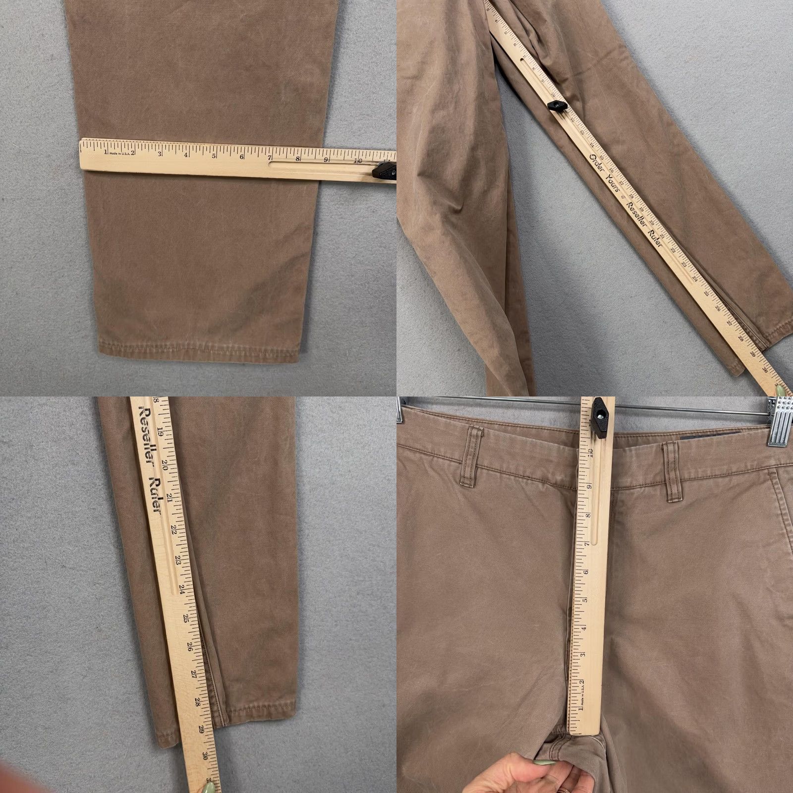 Bonobos Bonobos Mens Pants Beige Chino Flat Front Straight Leg Cotton Twill Casual XS-XL? Size US 35 - 8 Thumbnail