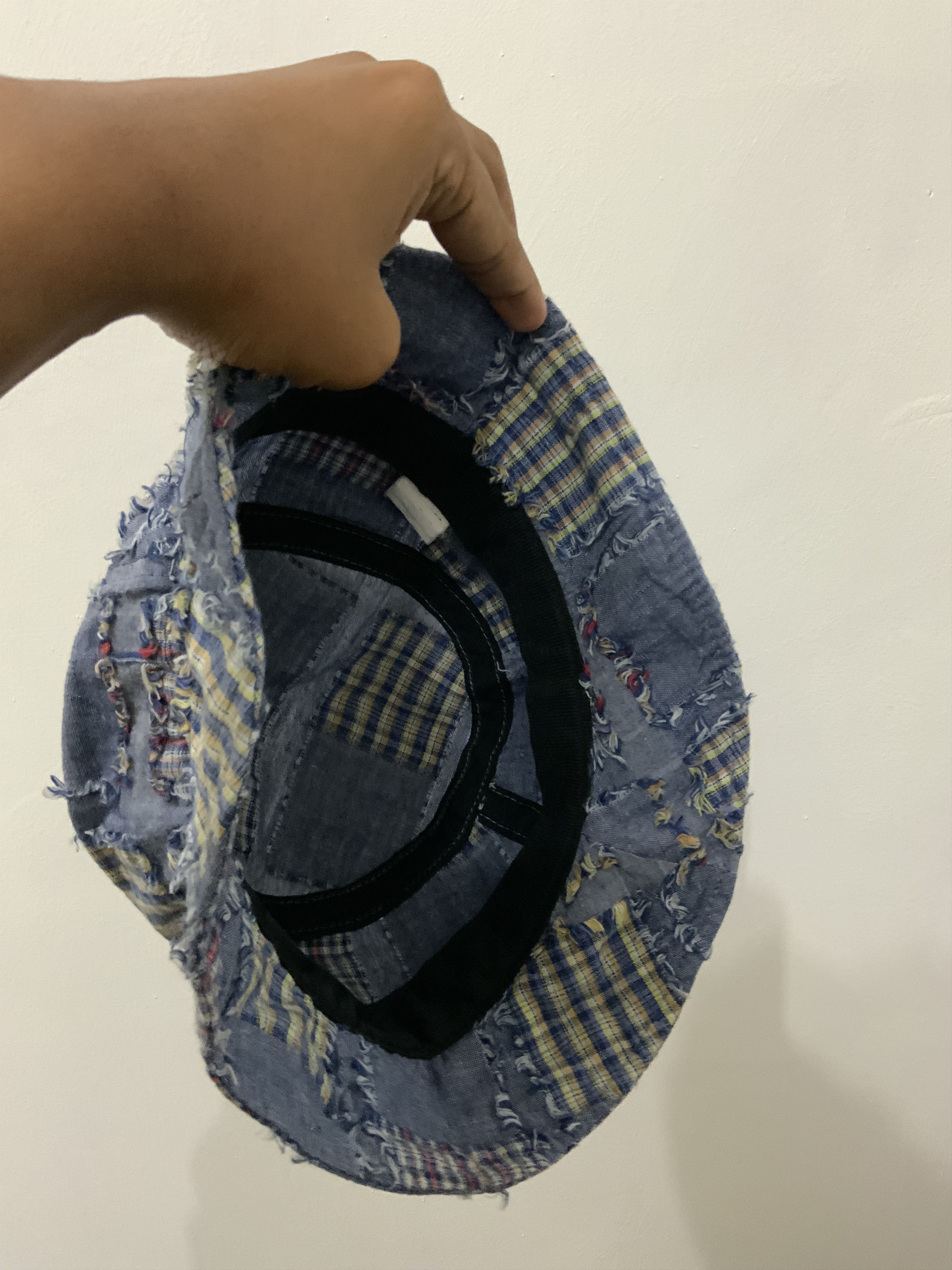 Japanese Brand Patchwork Boro Sashiko Japan Punk Hat Size ONE SIZE - 9 Thumbnail