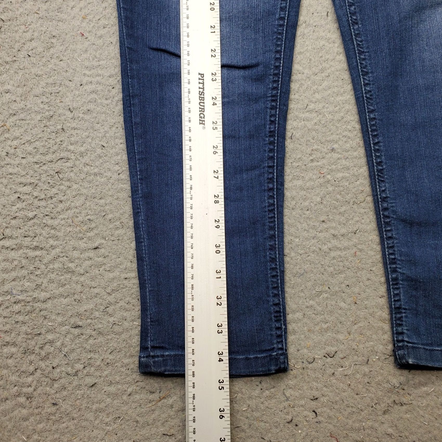 Vintage Democracy Jeans Womens 6 Blue Denim Stretch Slim Fit Ab" Technology Skinny Leg Jeans Size 28" / US 6 / IT 42 - 3 Thumbnail