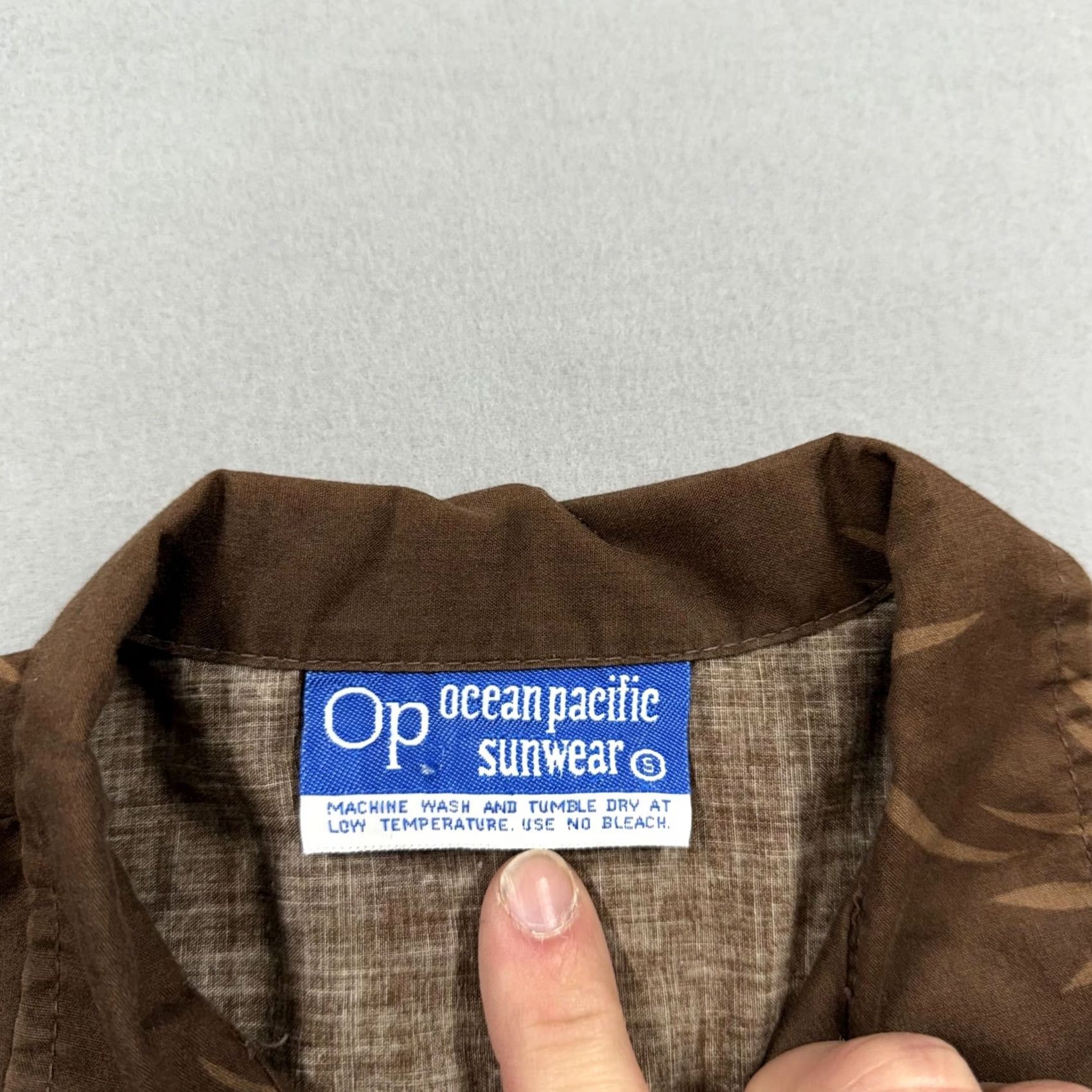 Ocean Pacific Vintage Ocean Pacific Shirt Mens S Brown Hawaiian Graphic Print Button-Up 70s USA Size US S / EU 44-46 / 1 - 4 Thumbnail