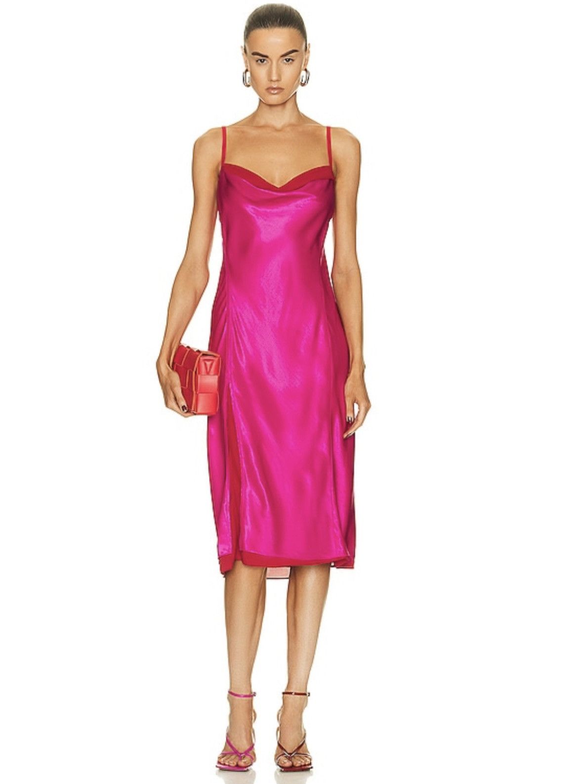 Acne Studios Cowl Neck Midi Dress